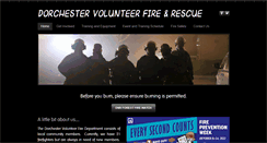 Desktop Screenshot of dorchesterfire.com